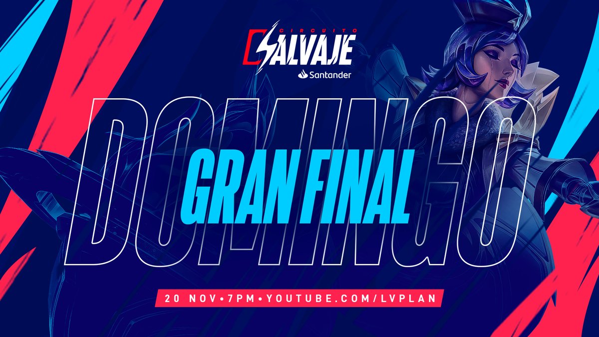 Wild Rift Esports LATAM (@wresports_la) on Twitter photo ¿Quién se llevará los 5,000 dólares de premio? 🏆
⚡️ <a href="/STMNesports/">STMN Esports</a> 🆚 @Gorgona_esports 🐍
Sigue la final del #CircuitoSalvaje Santander este domingo 20. 😎
20 de noviembre ⏰ 6:00 p.m. 🇨🇷 | 7:00 p.m. 🇲🇽🇨🇴
📺 Youtube.com/LVPLAN ¿Quién se llevará los 5,000 dólares de premio? 🏆
⚡️ <a href="/STMNesports/">STMN Esports</a> 🆚 @Gorgona_esports 🐍
Sigue la final del #CircuitoSalvaje Santander este domingo 20. 😎
20 de noviembre ⏰ 6:00 p.m. 🇨🇷 | 7:00 p.m. 🇲🇽🇨🇴
📺 Youtube.com/LVPLAN