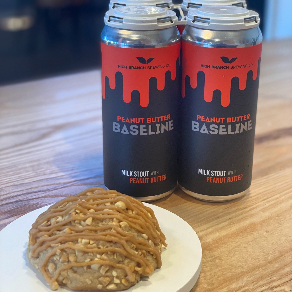 Peanut butter cookie. 

Peanut butter stout (NEW) from <a href="/highbranchbeer/">High Branch Brewing</a> 

#sheesh 🔥