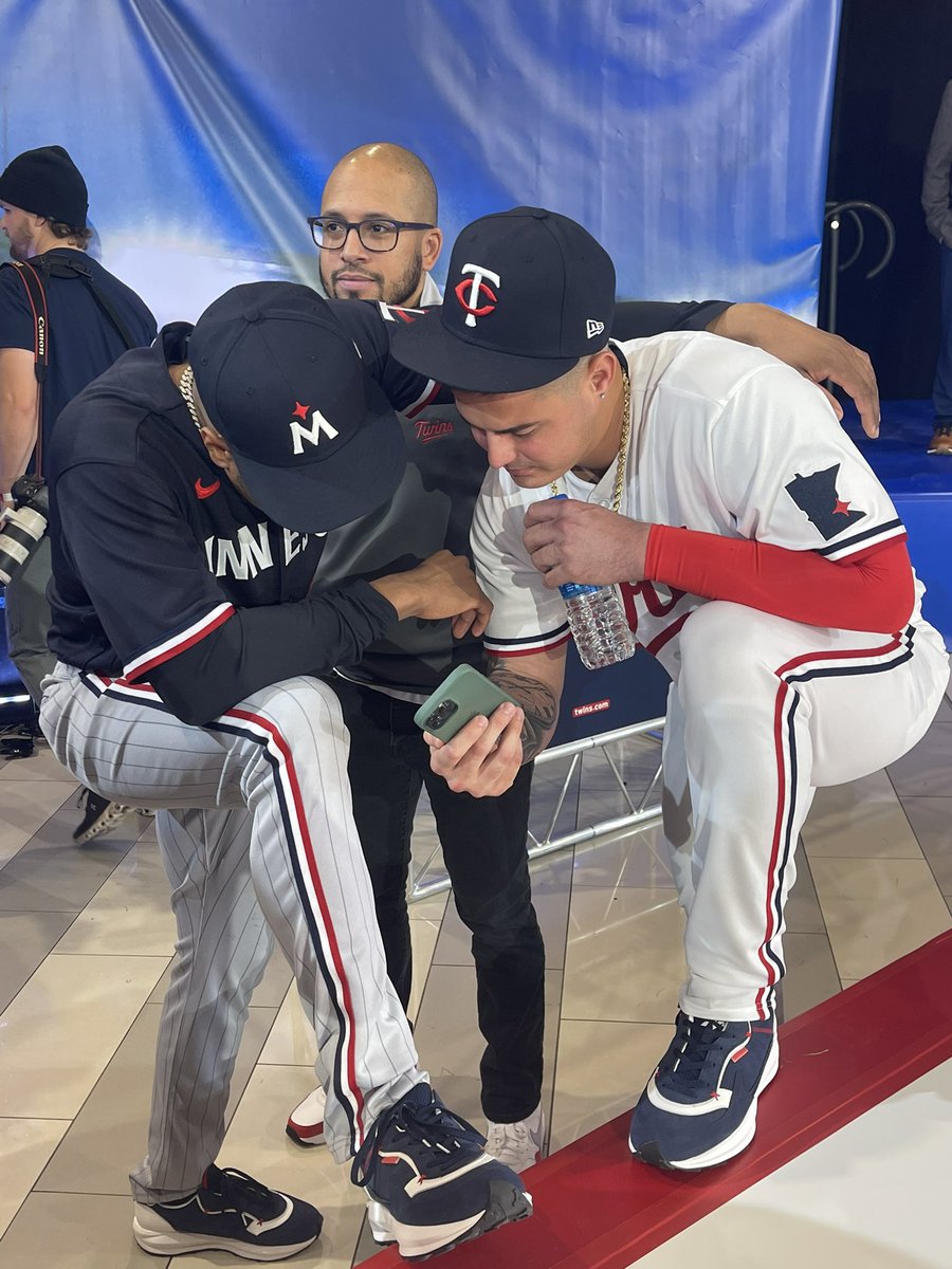 tlschwerz's tweet photo. #MNTwins Jose Miranda and Jorge Polanco have Carlos Correa on FaceTime here today. https://t.co/oB3sTqnz6m
