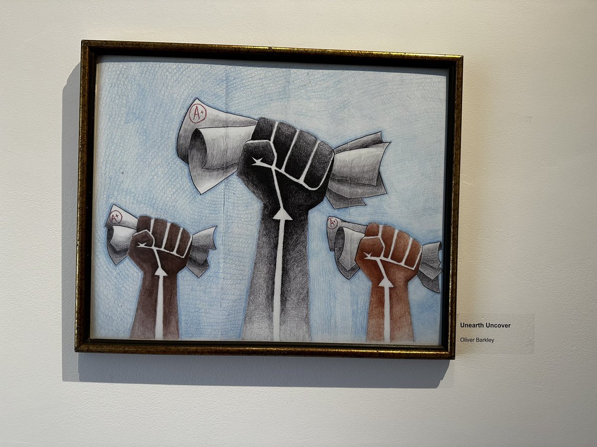 SashaeEdwards's tweet photo. Here are a few of the art pieces we saw at The Bradley Museum @SaugaMuseums 
@EarnscliffeSPS BSA students described the art as “black representation, black power, black excellence, creative, positive, a reminder of home and flourishing even when faced with obstacles.” https://t.co/cfsRymoGO9