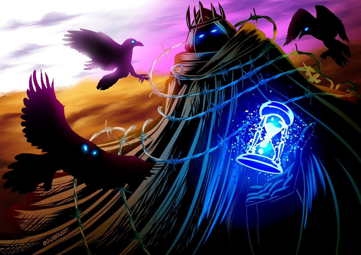 guibrart's tweet photo. Hey! This time the 4NUM3R4L character, Another boss from "Dungeon II" (@Ep4Kun 's sever discord event).
.
.
.
#oc #dungeon #boss  #illustration #raven #crow https://t.co/QvdK3Cfyxs