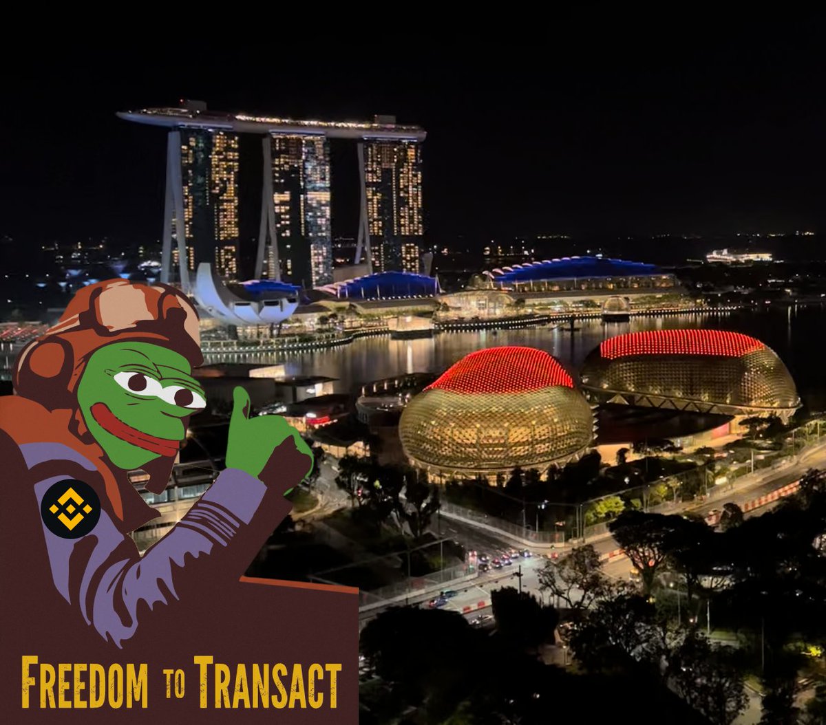 kardon_y's tweet photo. After pulling out of SG for almost a year, Binance is back! Great to have more choice in freedom to transact. @punk6529 @cz_binance https://t.co/2EGBHELOZN