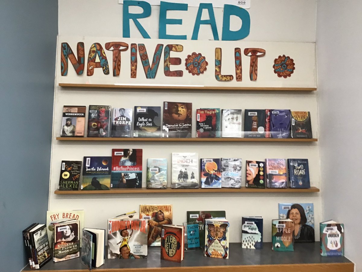 jamie_winchell's tweet photo. We had great discussions at #julianworks about remembering via @JoyHarjo’s beautiful and useful poem “Remember” for #NativeAmericanHeritageMonth. We were so engaged, I forgot to take pictures of students! @OakPark97 #libraries97 https://t.co/iPNlxoFFoL