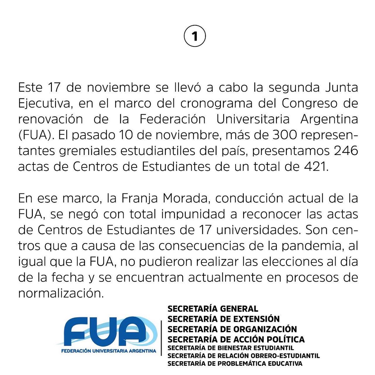 JUPNacionalOK's tweet photo. #JUP #LaMásFederal #FUA https://t.co/FE9Y2u6pNg