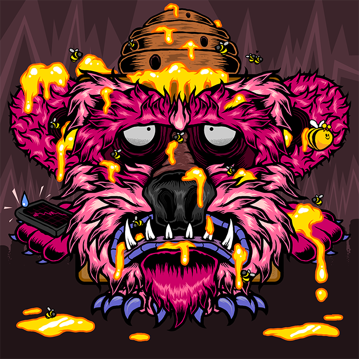totemsnft's tweet photo. Our Bearish Totem from yesterday's live session. We did the Bull a week before so thought it only fair to represent the bears also. 🐻

#NFT #NFTCommunity #NFTartwork #Bearish https://t.co/1naCIGLvMb