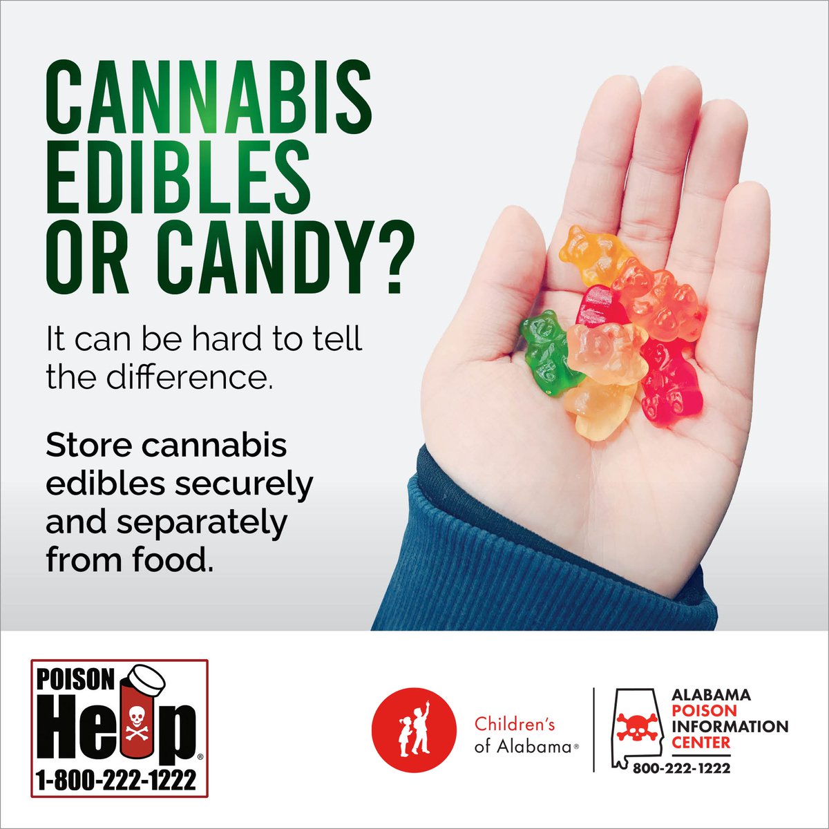 A6. Marijuana-infused candies (gummies or brownies) have been on the rise and can cause altered mental status and serious side effects in young children. #BeInjuryFree