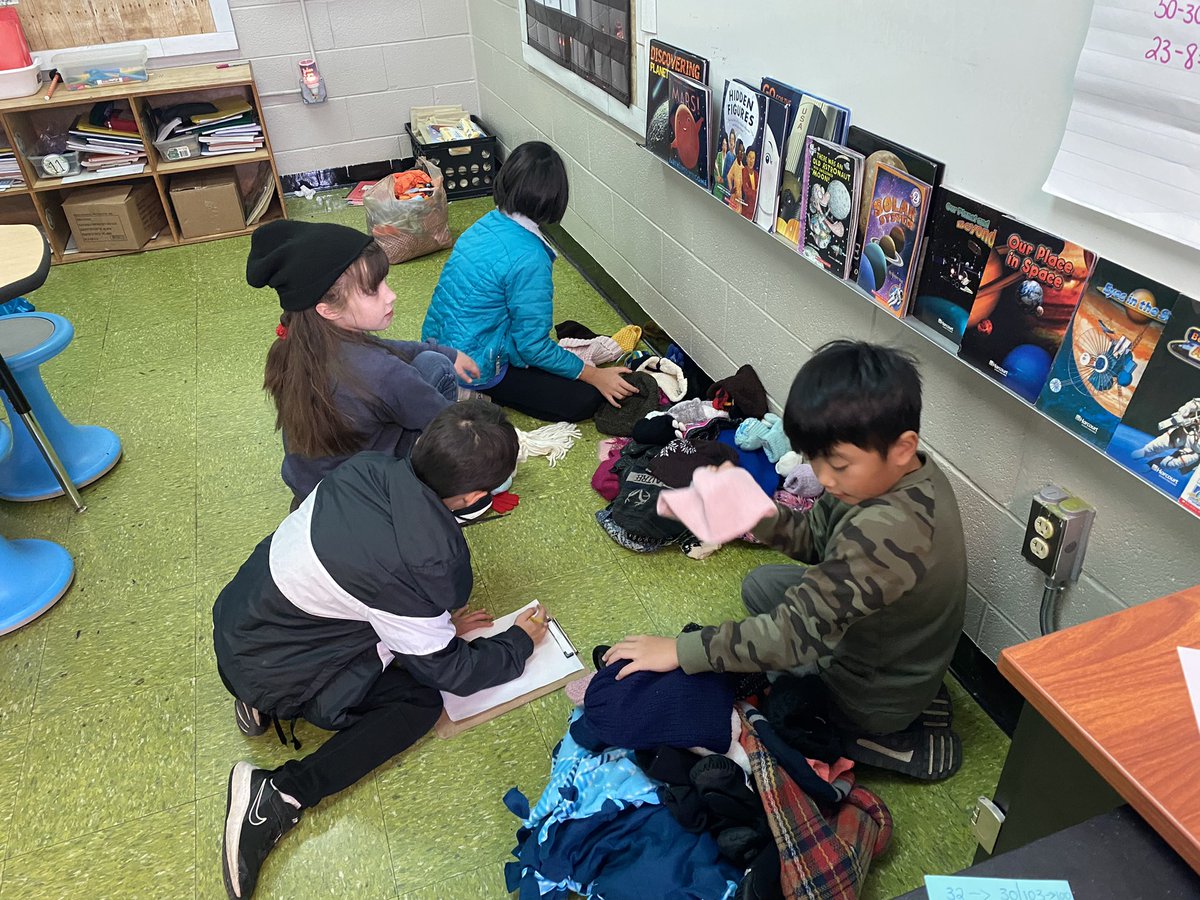 teach_tucker's tweet photo. Third graders sorted and then counted all items to get a total amount of clothing items donated. So far we have almost 700 items of clothing and we aren’t even finished! Thank you to everyone that donated and helped with our PBL! @theILEsteam @BenLBruce @theTSIN #Sumnerachieves https://t.co/Gvpt8lyT1W