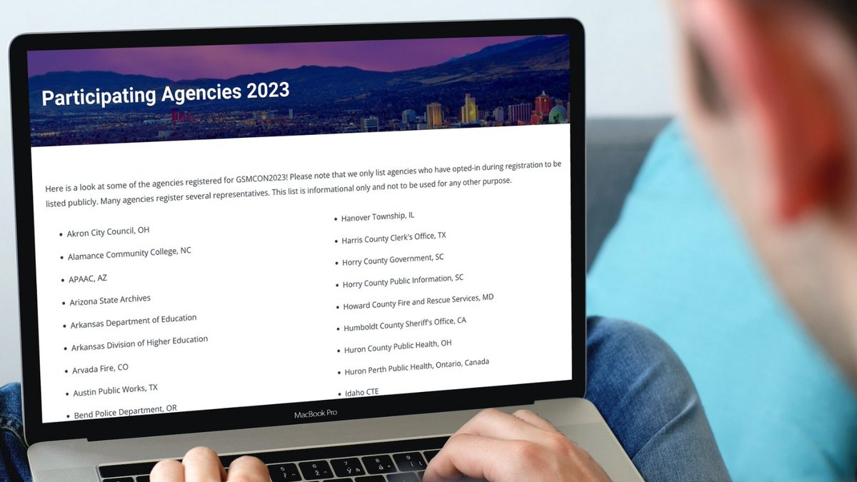 Join these agencies at the 2023 Government Social Media Conference! #GSMCON2023 governmentsocialmedia.com/gsmcon-partici…