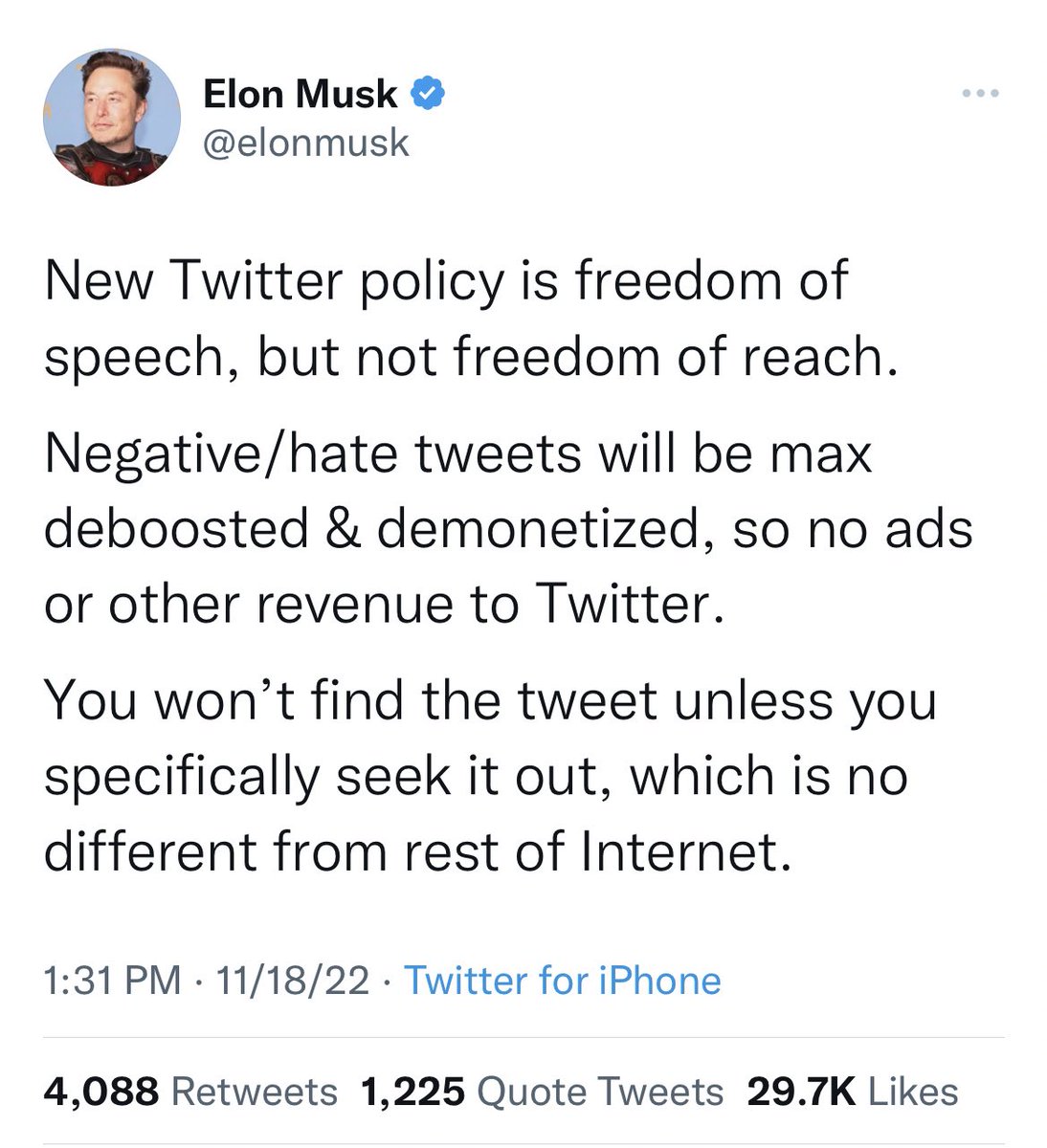 kenklippenstein's tweet photo. Oh cool, “negative tweets” as defined by a right wing billionaire are going to be throttled https://t.co/faZuag3Mty
