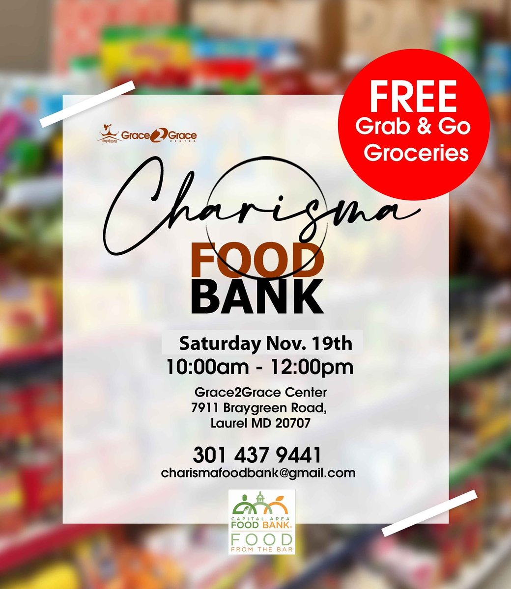FREE THANKSGIVING FOOD for those in need at Royalhouse Chapel Intl MD Grace2Grace Center, 7911 Braygreen Road, tomorrow, November 19th, from 10am - Noon. Please share and help spread the word!  #CommunityHelpingCommunity <a href="/cityoflaurel/">City of Laurel MD</a> <a href="/LaurelAdvocacy/">Laurel Advocacy</a> <a href="/DMVFreeEvents/">DMV Free Events</a> <a href="/PGCCommunity/">Community Relations</a>