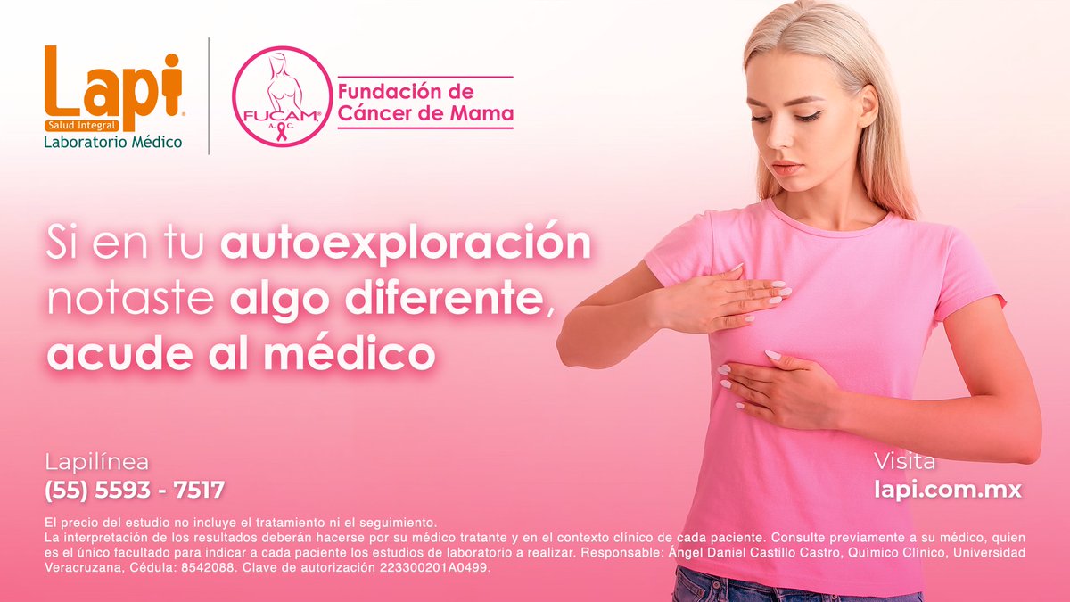 lapi_lab's tweet photo. En Lapi y @FUCAMM ponemos a tu disposición toda nuestra experiencia. Realiza tu estudio con nosotros https://t.co/1ym1lxtk5v y recibe seguimiento de la fundación.
#LasQueremosLasCuidamos #FUCAM #CáncerDeMama #CuentaConNosotros #LaboratoriosLapi #LapiMx https://t.co/4wJDsqCmde