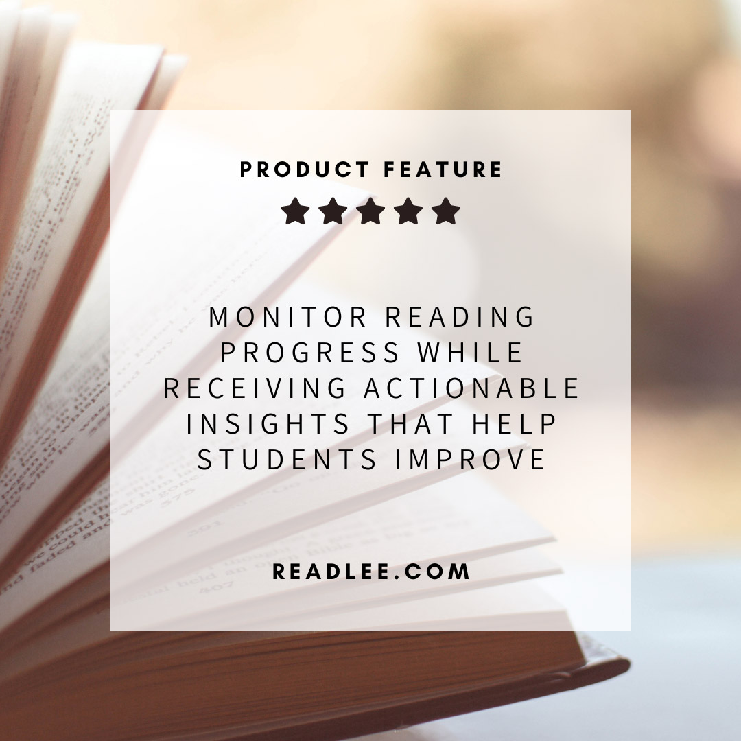 ReadleeApp's tweet photo. Teachers can monitor reading progress and performance on a student and class level with WCPM, WPM, total words read, total time read, and number of tasks completed. 

Discover these features and more by creating an account: https://t.co/ChdmuM143O https://t.co/9VO1xxOauC