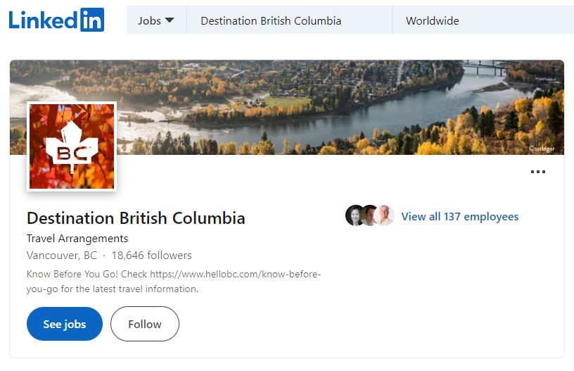Looking for the latest #tourism industry news and updates? Don't forget to #follow us on @LinkedIn 👇ca.linkedin.com/company/destin…