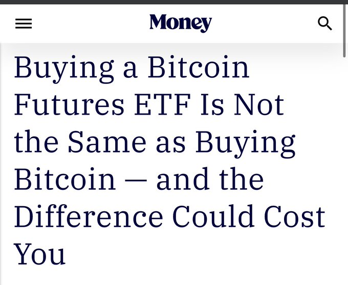 Cryptotea's tweet photo. The SEC encourages this!

They have approved 6 futures bitcoin ETF’s on the stock market!

These funds do not hold bitcoin! https://t.co/vra5Tfb92L