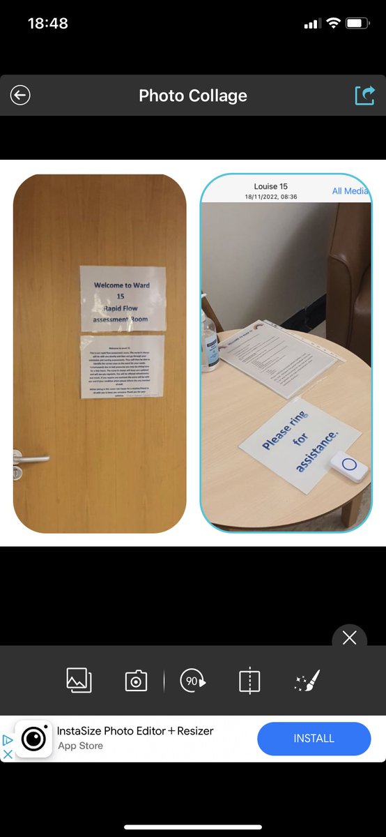 Well done to our team 15 shared decision council. Staff were worried about the safety in our rapid flow room having no call bell ! Our council came up with a simple door bell for our patients to use !! More ideas 💡 watch this space ! Patients safety number one