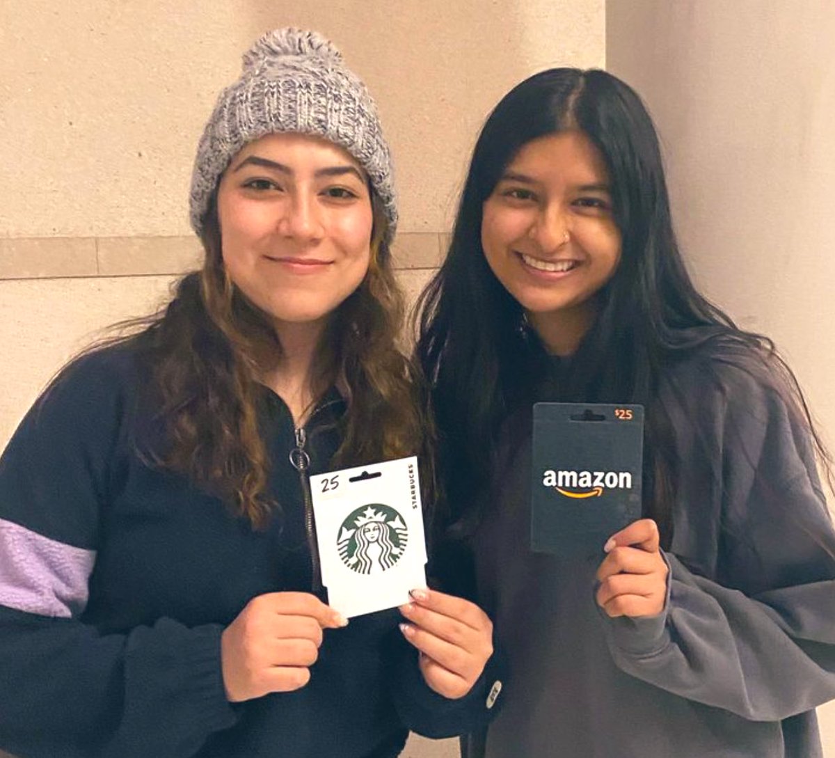 Congratulations to Leeda and Dia - Team Smarties! Dry ice champions of 2022! 🧊🥌 <a href="/wsu_acs/">ACS Wayne State</a> #wsuchemistry