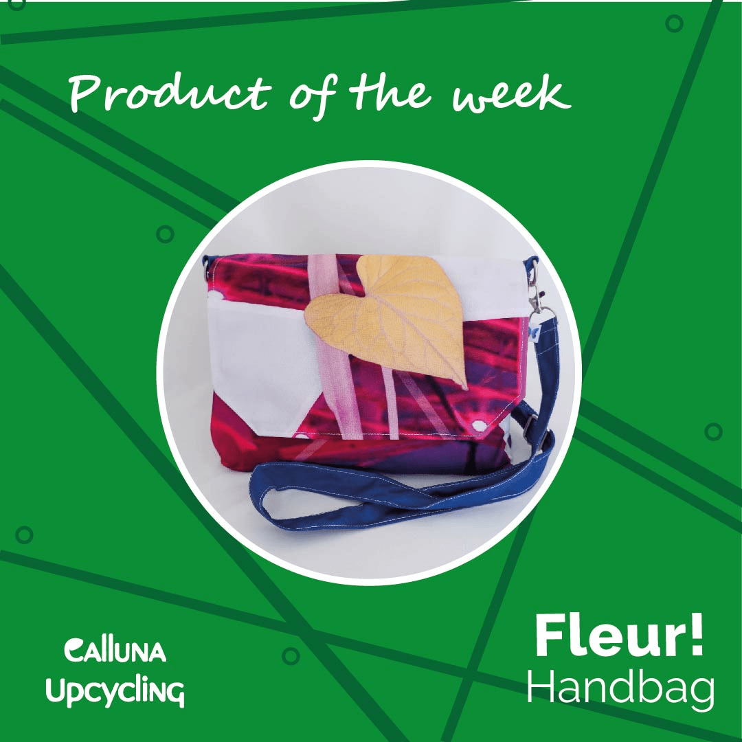 *Product of the week* Introducing Fleur! This handbag is ideal for everyday use! Not too big, not too small. The perfect bag for holding everyday items hands free! #upcycling #handbag
