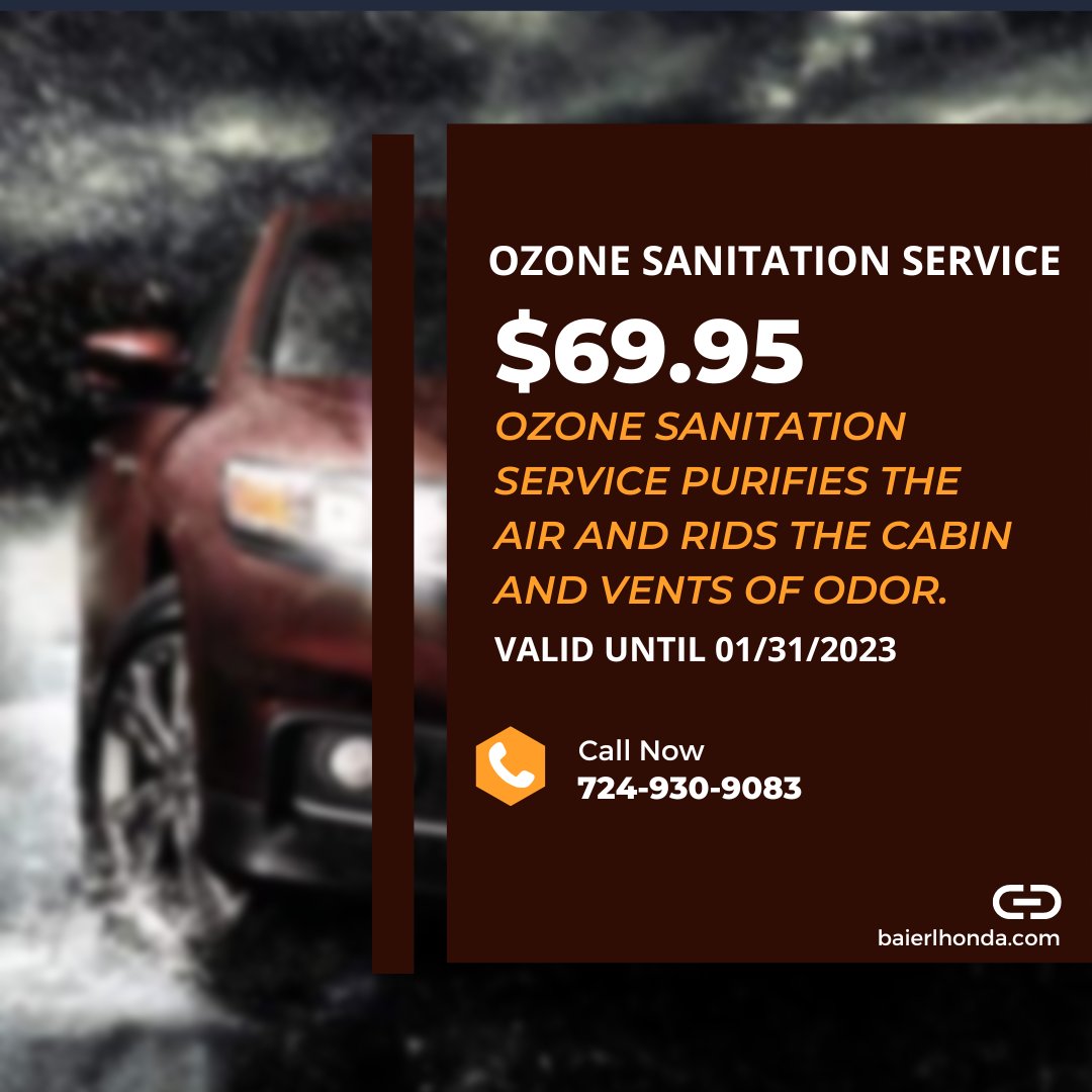 Check out this special we have going on right now. For more info, visit the link below or call us today! 🔧 🚗

bit.ly/bhondapromo

#maintenance #baierlhonda #ozonemaintenance #hondamaintenance #baierl #deals #savings