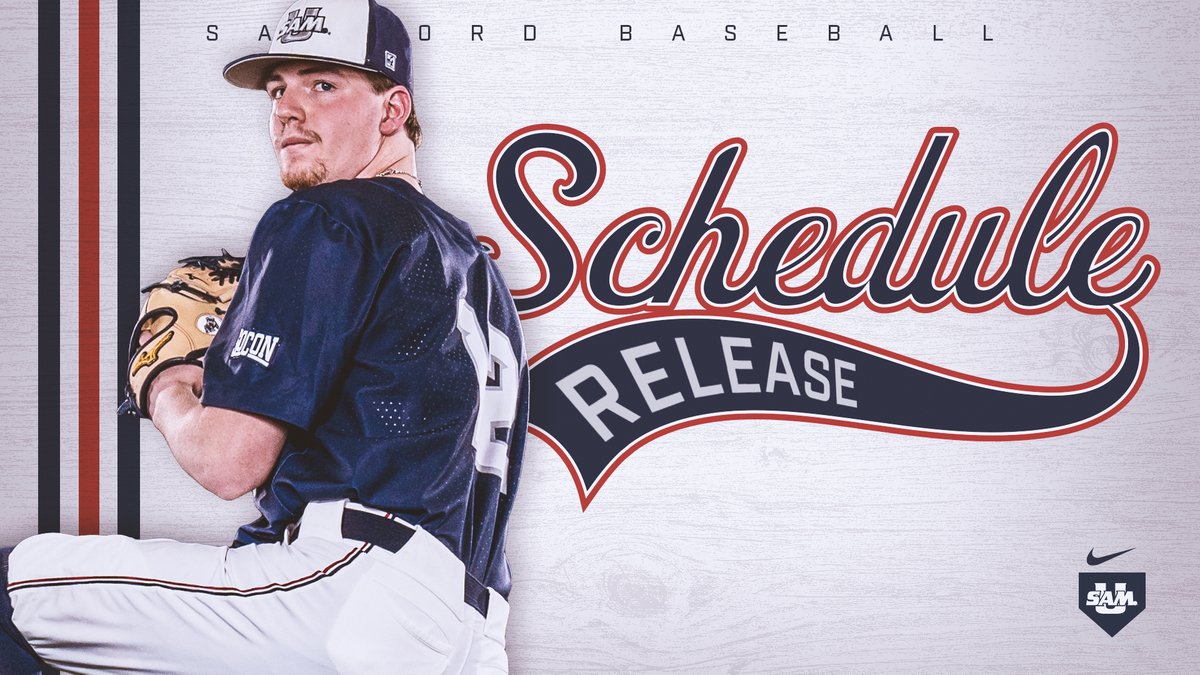 SamfordBaseball's tweet image. 2023 Schedule Release is 𝐇𝐄𝐑𝐄‼️ 

📅 bit.ly/3URXgFa
📰 bit.ly/3OhUFSl

#SetTheStandard
#AllForSAMford
