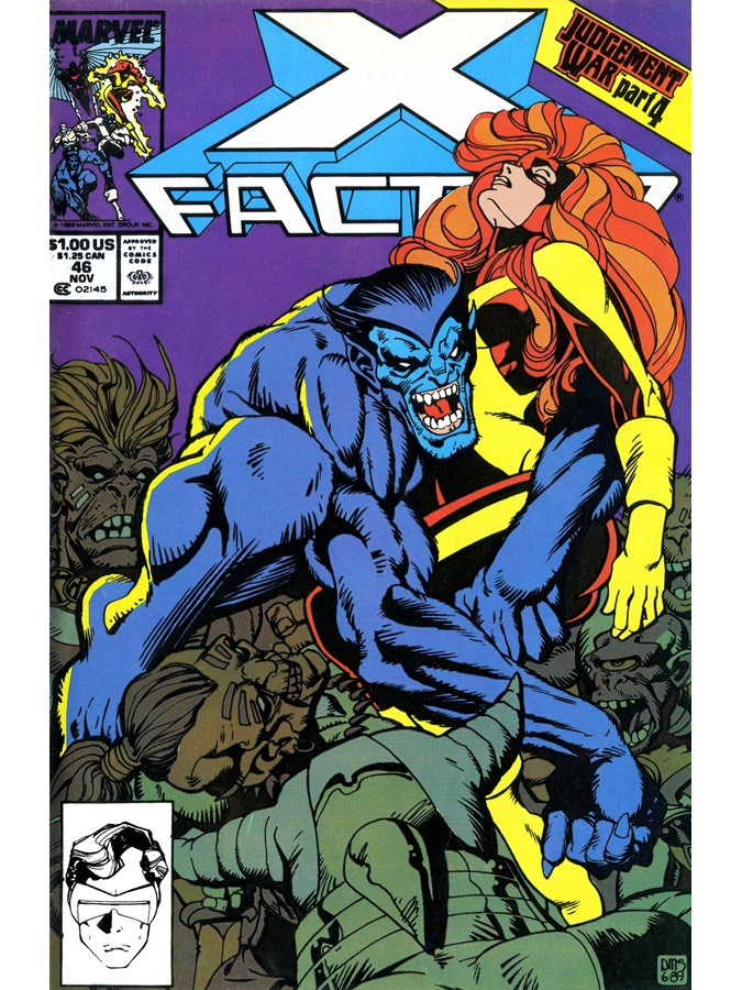 Classic X Men On Twitter X Factor 46 Cover Dated November 1989 classic-x-men-on-twitter-x-factor-46-cover-dated-november-1989