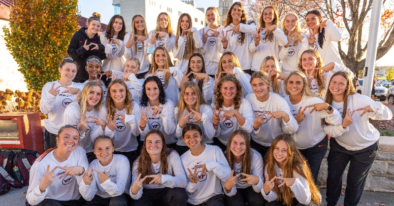 HokiesWSoccer's tweet photo. Hokies defeated #22 NC State (1-0), #3 North Carolina (2-1), and tied #13 Virginia (3-3). 

#Hokies  ⚽️🦃