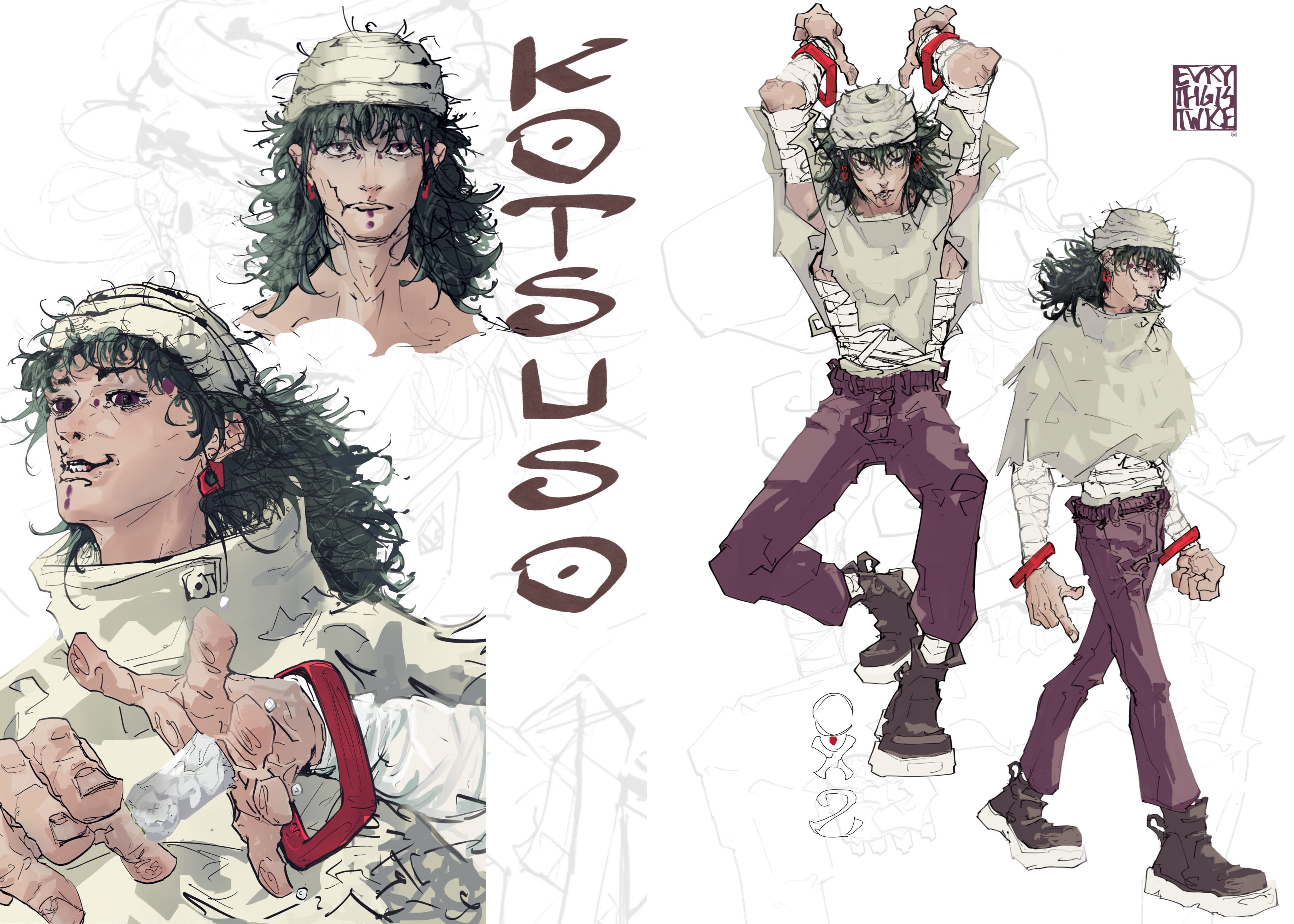 Jin• on X: “8th Death Painting Womb: Kotsuso 🅱️ #JujutsuKaisen 