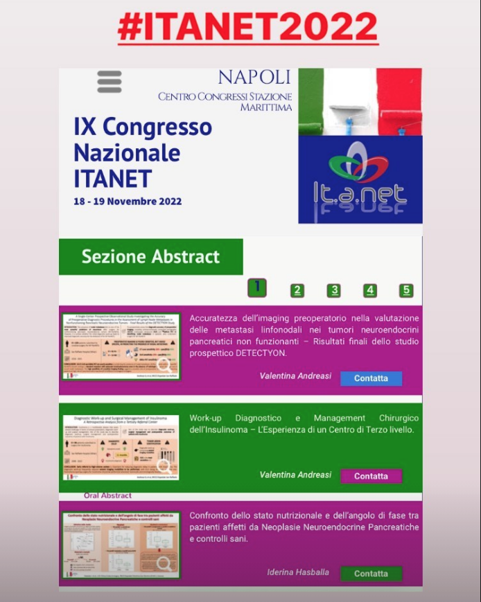 Itanetofficial's tweet photo. itanetufficiale
📌https://t.co/qXYFZHyfF7
Sul sito dedicato al Congresso Nazionale troverai la sezione dedicata agli Abstract e potrai contattare direttamente l'autore!
#ITANET2022
#congressonazionaleitanet
#itanet #neuroendocrini #neuroendocrinetumors
https://t.co/0QohbS6RDr https://t.co/Xb7EmGo7YH