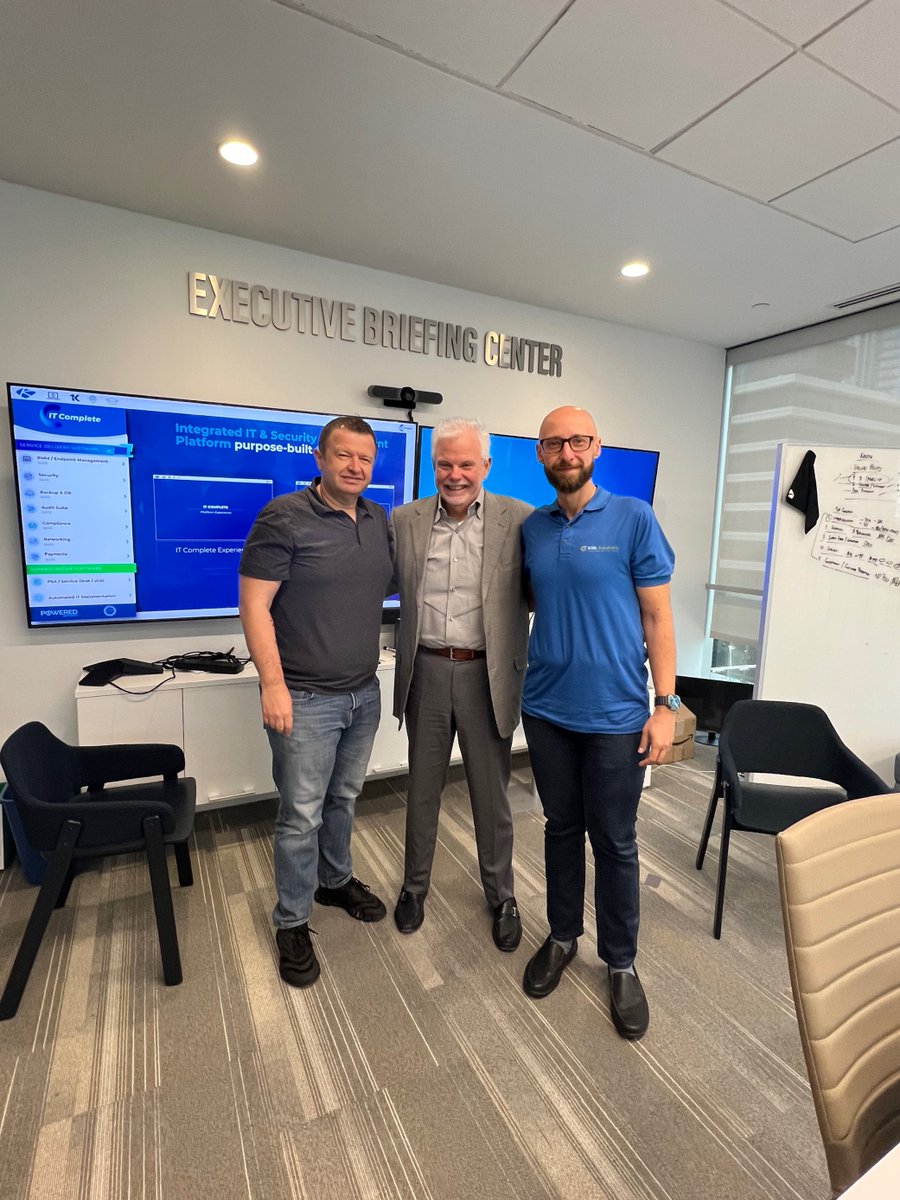 Roman and Arthur with Paul Farr. He is an executive with Kaseya, the management platform we will be moving to in 2023.💪🏼😎 Miami vibes be like!