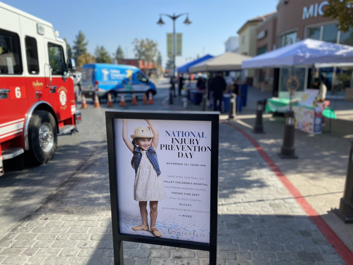 It’s National Injury Prevention Day! Join us from 10am-1pm for infant car seat inspections, free bike helmets, giveaways and more! Partners include Valley Children’s Hospital, Safe Kids Central California, Fresno Fire, Fresno PD, Alisa Ann Ruch Burn Foundation, MCCAPC and more!