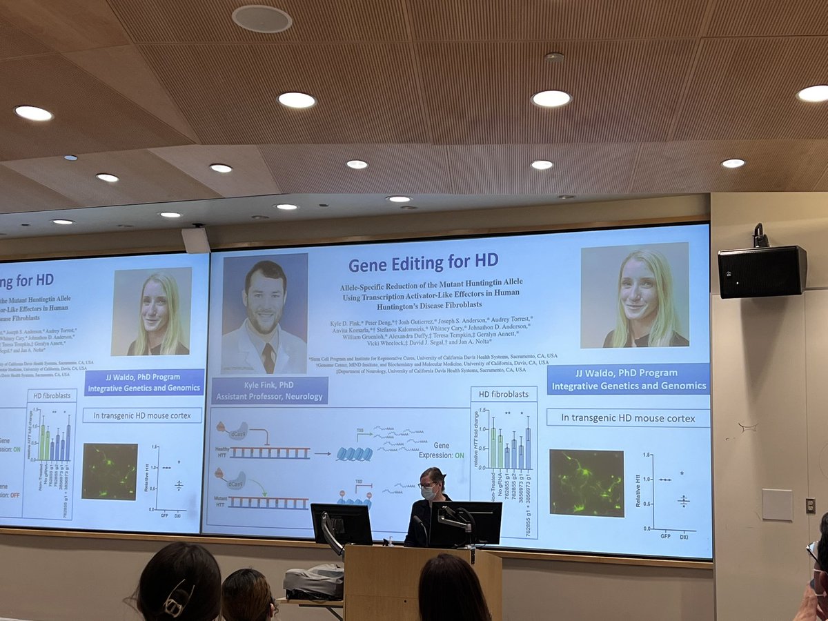 FinkLab's tweet image. Great talk by Dr. Vicki Wheelock on #HuntingtonsDisease @UCDavisMedCntr @UCDavisStemCell 
Thank you for the shoutout! #FinkLab
#HumanGenomicsSymposium