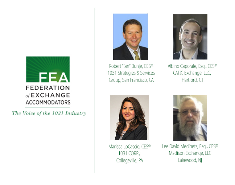FEA MEMBERS ELECT NEW BOARD OF DIRECTORS 
The following members have been elected to a second 3-year term beginning 10/1/2022 &amp; expiring in 2025. 
<a href="/1031CORP/">1031 CORP.</a>