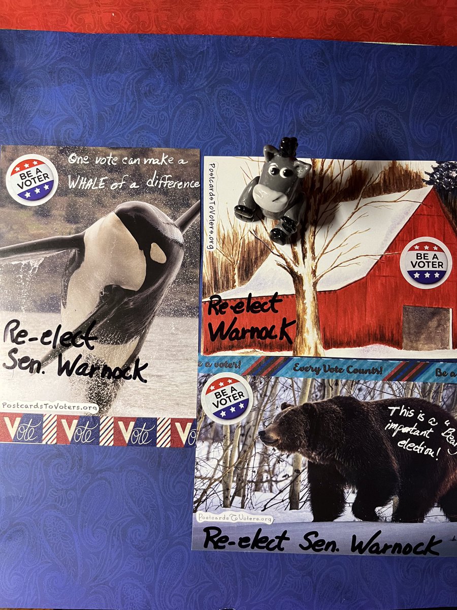 More #PostcardsToVoters for Senator Warnock.  You can do this, Georgia!
#WarnockWorksForGA #GoWarnock