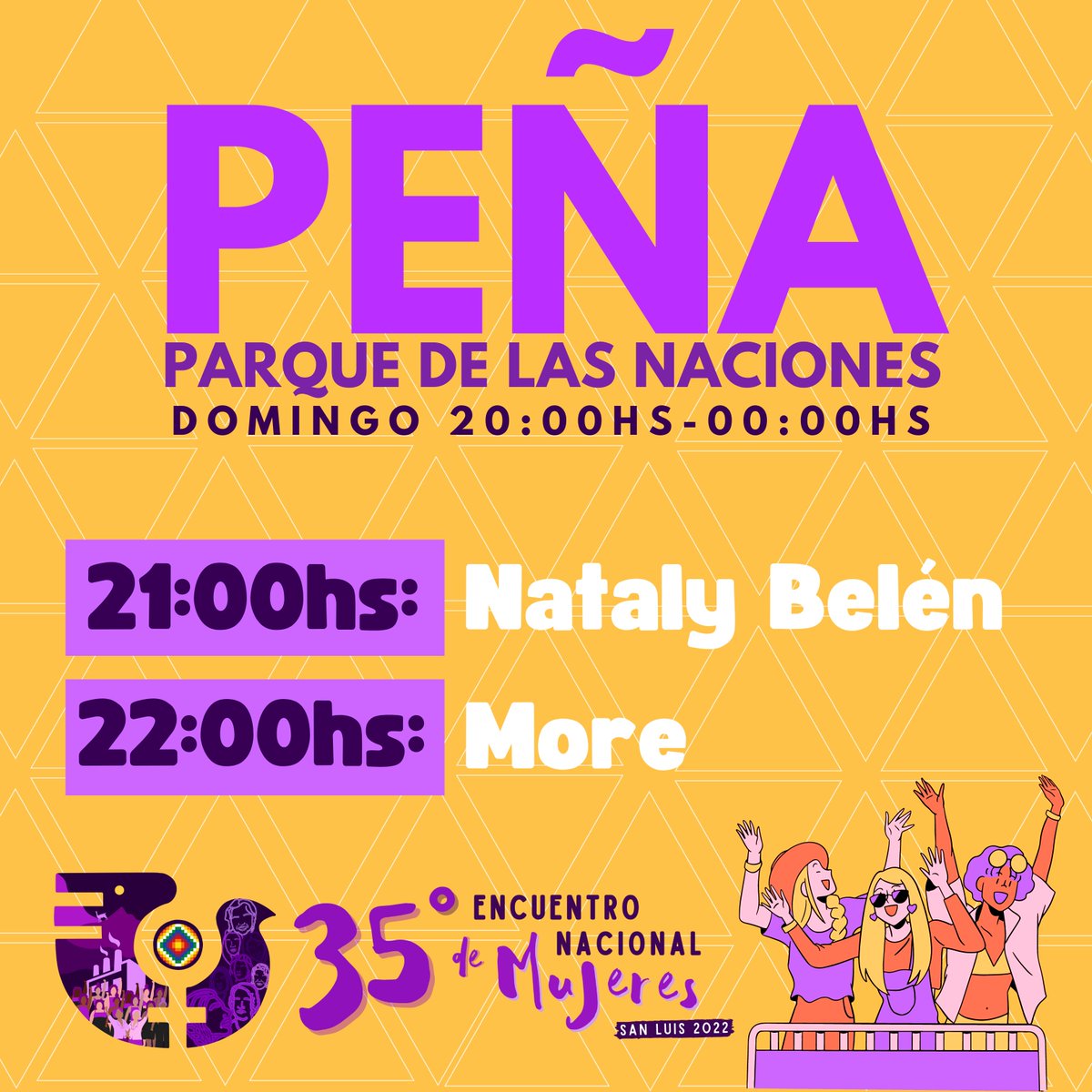 35ENMSanLuis_'s tweet photo. VENÍ A LA PEÑA DEL ENCUENTRO!!! Vení a disfrutar de todo el color, la alegría de volvernos a encontrar!🔥
#35ENM #35enm #35enmsanluis2020 #35enmsanluis #35enmsanluis2022 https://t.co/nDlCbQRRY2