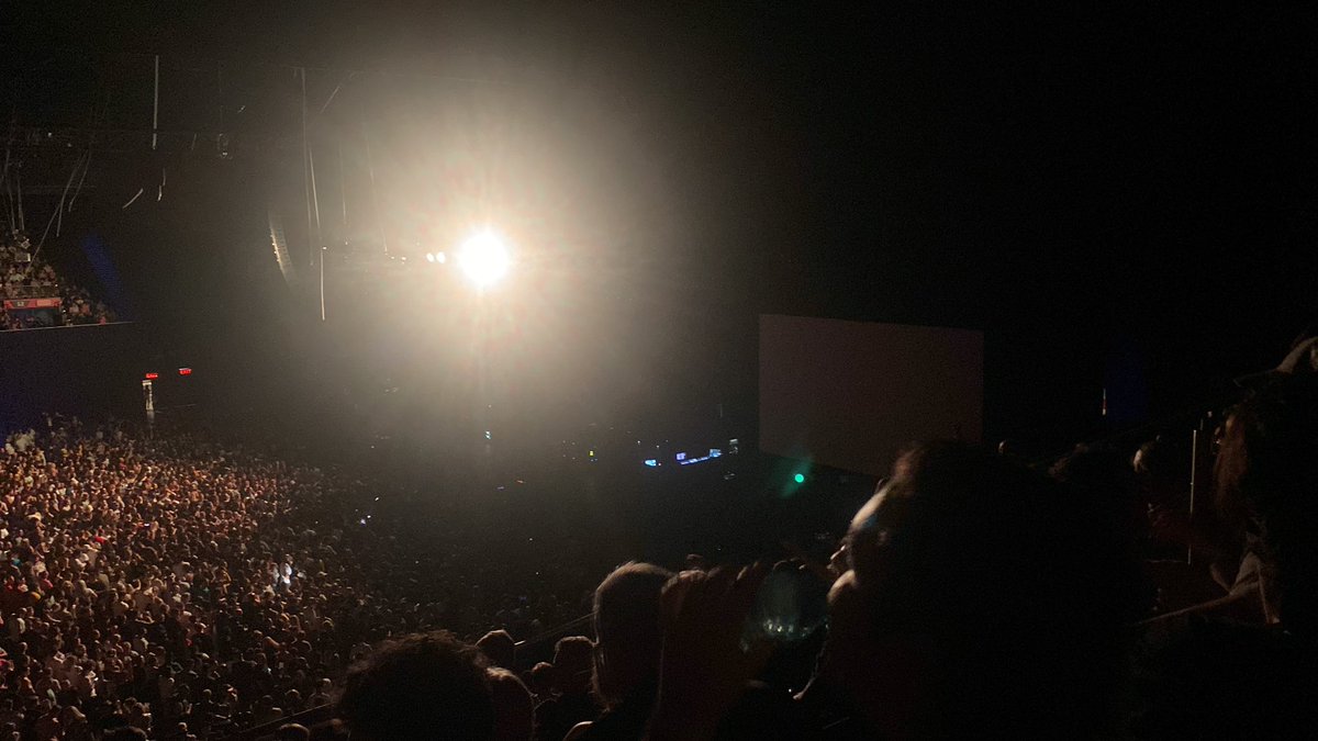 Haha. Middle of One Republic concert loadshedding hits.  #darkness. Things coming back one by one. At least there is acoustic opportunity to show their talent!