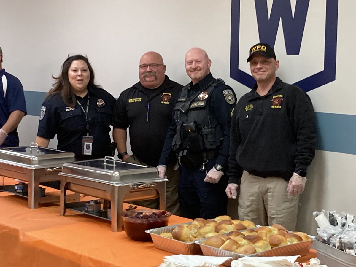 A big thank you to the Woodstock Senior Center for inviting members of the Woodstock Police and Fire Departments to your Thanksgiving feast and allowing us to serve you.