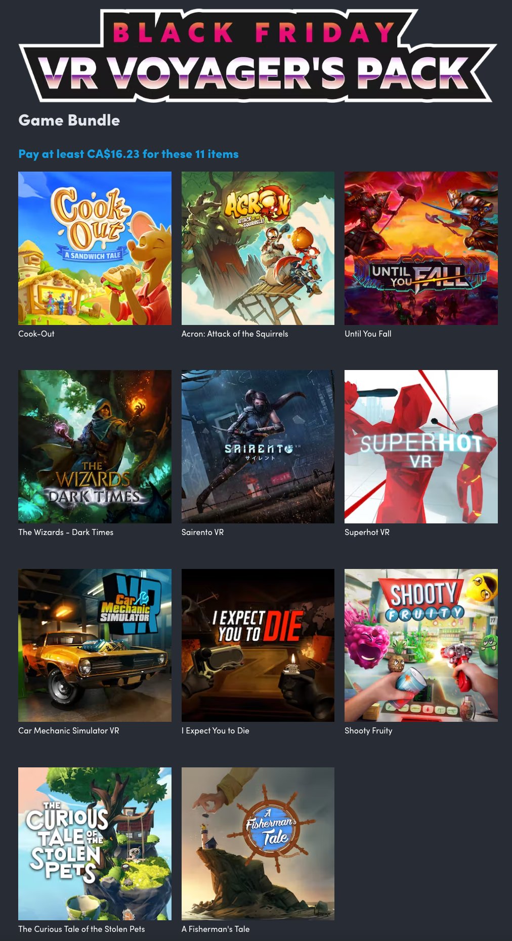 Lbabinz 🇨🇦 on X: Humble VR Games Bundle  #ad   / X