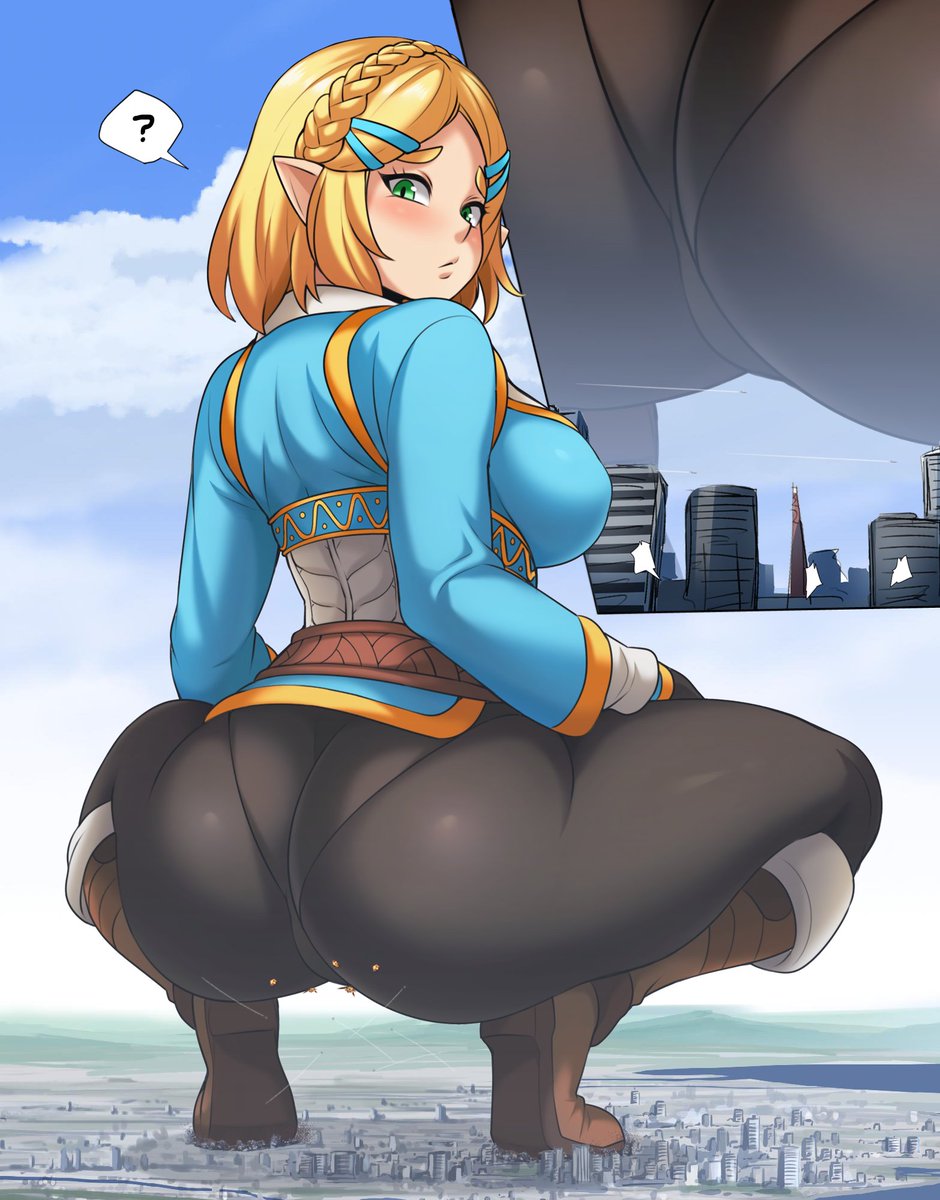 Anybrody's tweet photo. There's no twitter doomposting here, just obscenely big Zeldas. https://t.co/1XcWbTwr4k