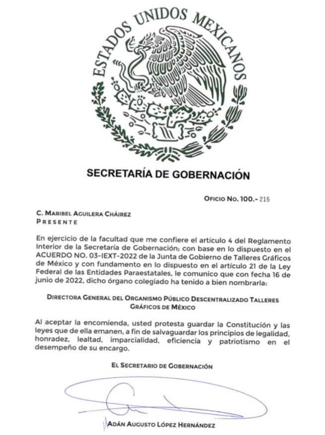 Les comparto con gran agrado que estoy cumpliendo cinco meses al frente de TGM, responsabilidad encomendada por el Presidente  Andrés Manuel López Obrador.