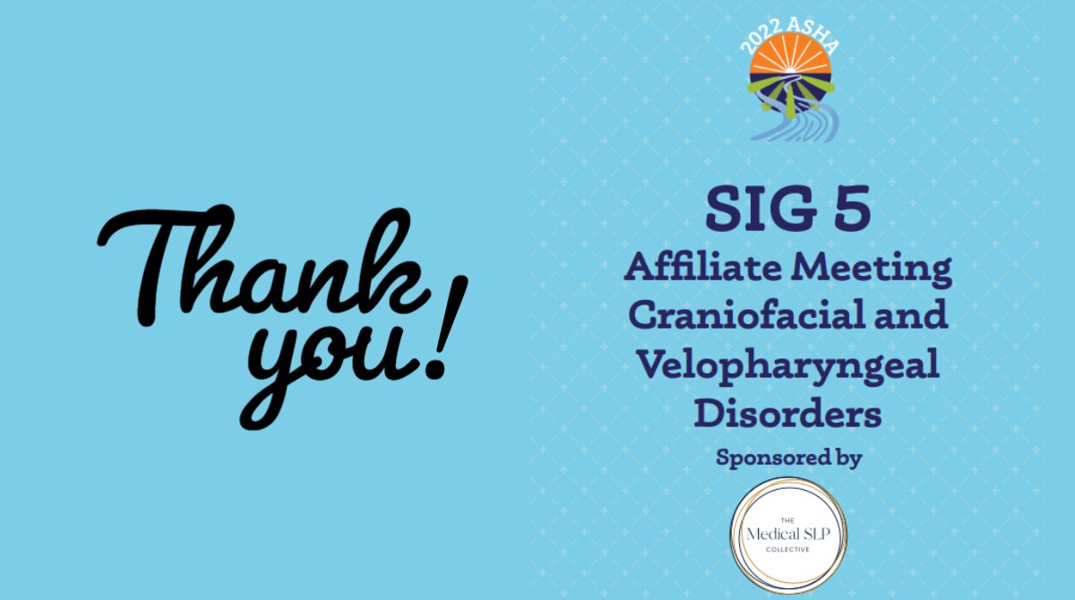 #ASHA22 Would like to give a BIG THANKS to our SIG 5 Co-Sponsor @TRichardSLP, be sure to stop by booth number 1816 and say thank you! #slpeeps #slp2b #medslp