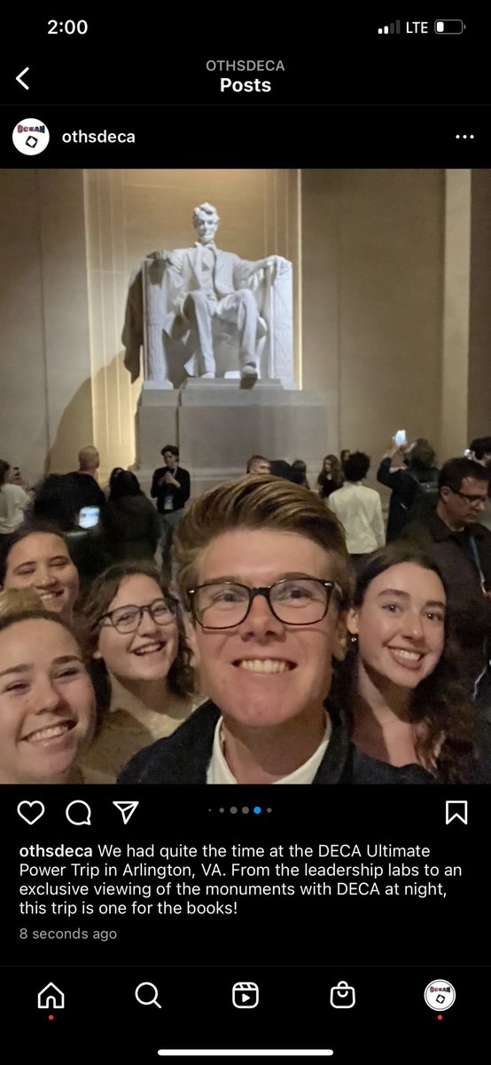 OceanDeca's tweet image. We had quite the time at the DECA Ultimate Power Trip in Arlington, VA. From the leadership labs to an exclusive viewing of the monuments with DECA at night, this trip is one for the books!