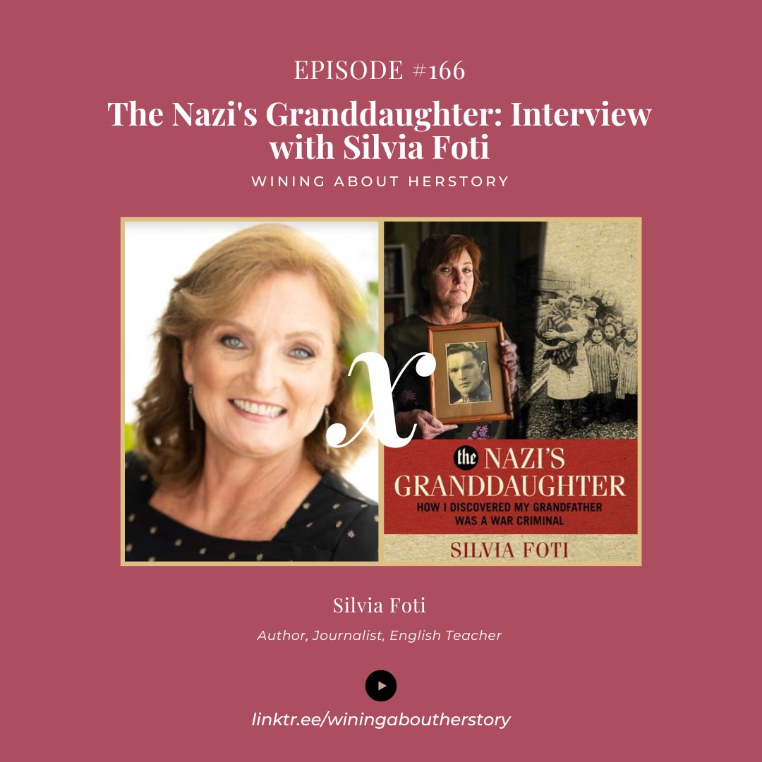 👑Ep 166👑 We interview the author, journalist, English teacher, and generally EXTRAORDINARY #SilviaFoti, author of #TheNazisGranddaughter in which she shares her journey of investigating her family's past and the lies and horrors she uncovered. Buy the book anywhere. #HERstory