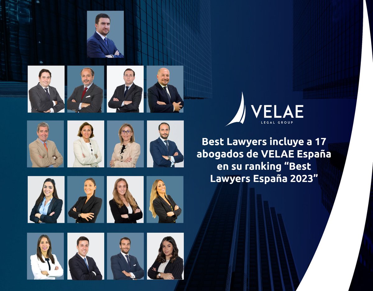 #Rankings | Felicitamos a nuestros socios y abogados por su reconocimiento en el prestigioso directorio internacional <a href="/BestLawyers/">Best Lawyers</a>

¡Orgullosos por este merecido logro!

Revisa el ranking completo aquí ➡️ bit.ly/3Gxp2Tf

#España #Legal #FirmaLegal #VelaeLegalGroup