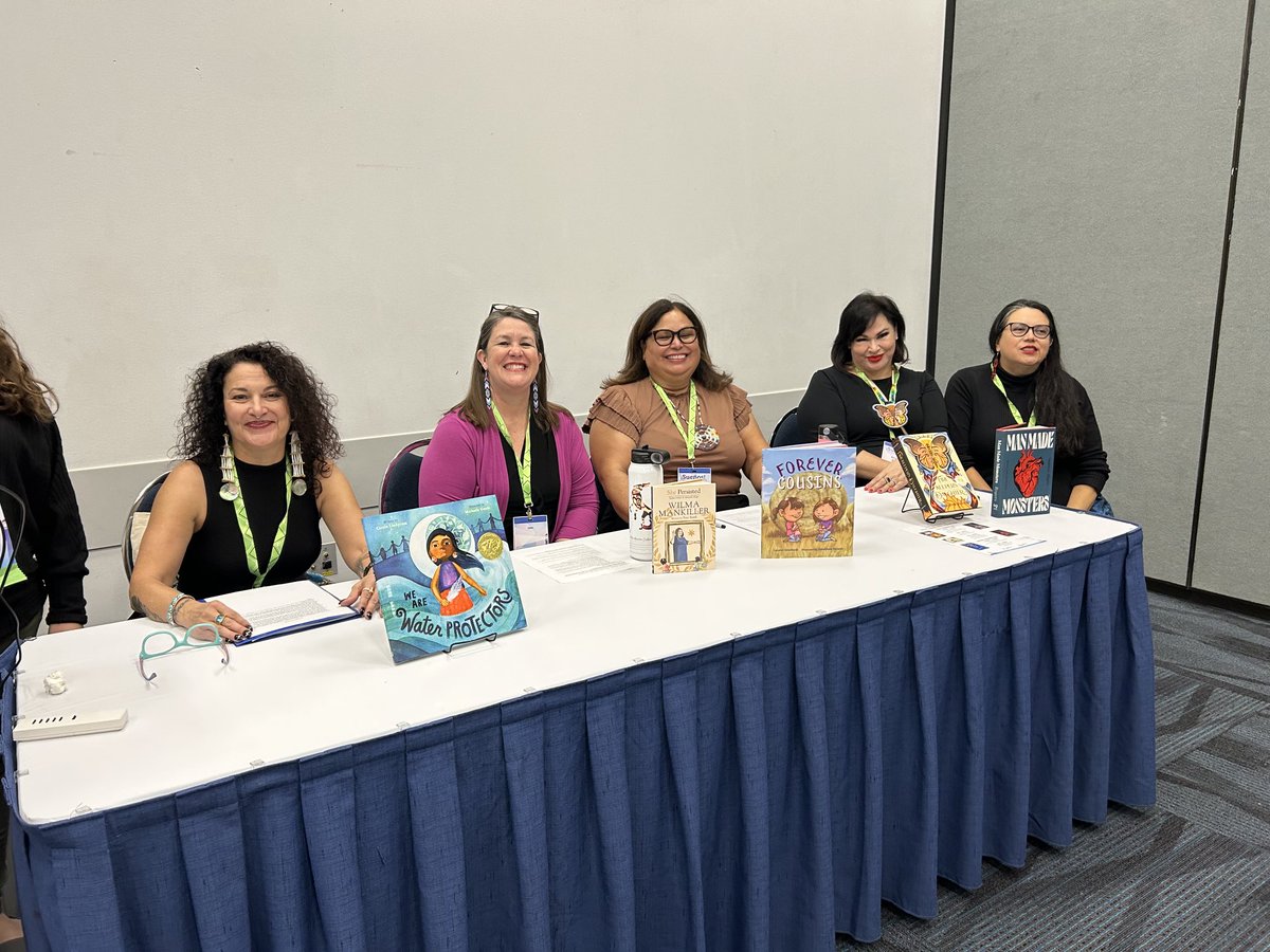 Shining and Rising Native Voices on Collaboration and Writing Truths #NCTE2022 ⁦@CaroleLindstrom⁩ Traci Sorell ⁦@lauriegoodluck⁩ ⁦@FineAngeline⁩ ⁦@AndreaLRogers⁩ #nativeauthors  #indigenousauthors #weneeddiversebooks