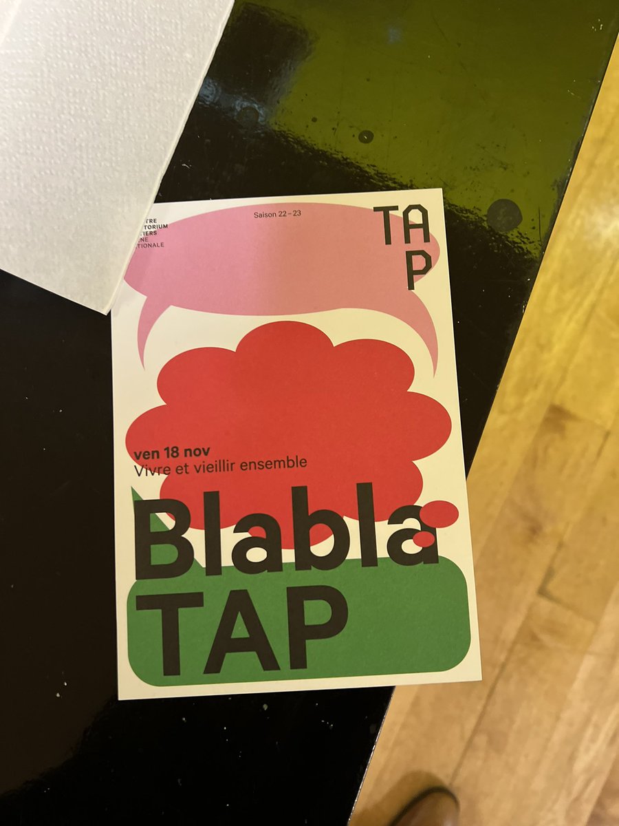 FraBlanchard's tweet photo. Bravo au @TAP_POITIERS pour ce premier BlablaTAP, sur un sujet essentiel : « vivre et vieillir ensemble » ! Quelle place aux « vieux » notre société et nos villes donnent-elles ? Absolument passionnant #Poitiers https://t.co/tsPOXibAx3