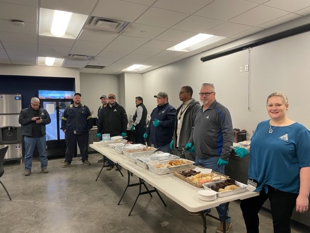 AudubonMetals's tweet photo. Our Texas location also celebrated this week with a delicious Thanksgiving meal served by management staff! We are so thankful for all the hard work everyone puts in year round! https://t.co/VaynnvD8kd