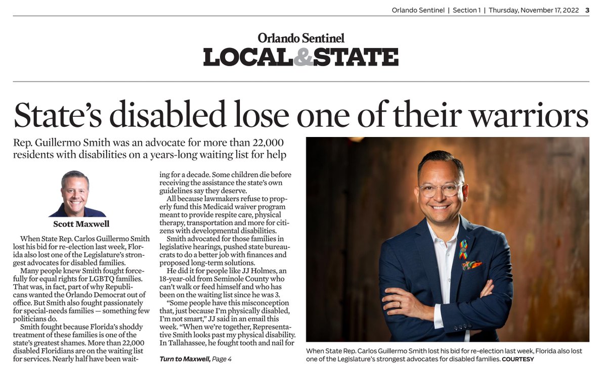 Senator Carlos Guillermo Smith tweet media