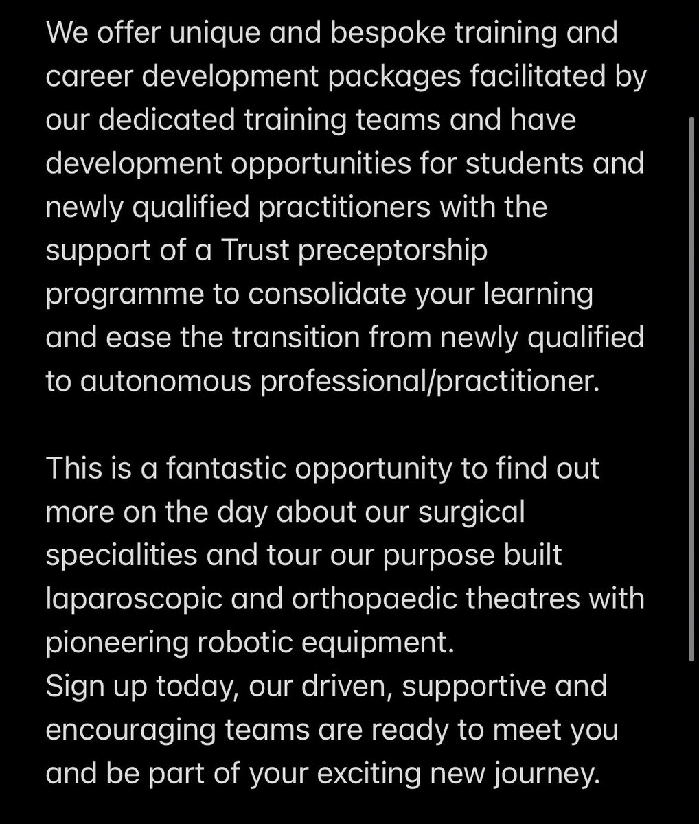 🚨🚨RECRUITMENT EVENT🚨🚨 bespoke training and preceptorship available 🤩⭐️ eventbrite.co.uk/e/surgical-rec…

Or for more information and to obtain a free car parking pass whilst attending the event please contact stockport.nursing@stockport.nhs.uk