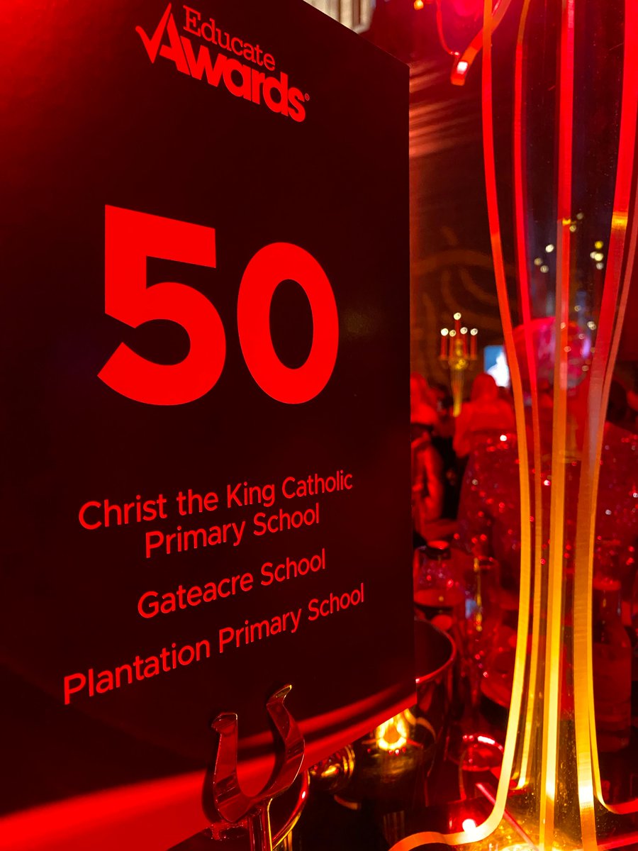 GateacreSchool's tweet photo. It’s not even started yet and we are #EA22 having such a wondeful night! Thank you @EducateAwards it’s beautiful as always! #GateacreSchool #EducateAwards #EA22 https://t.co/cqGE2bC2z5