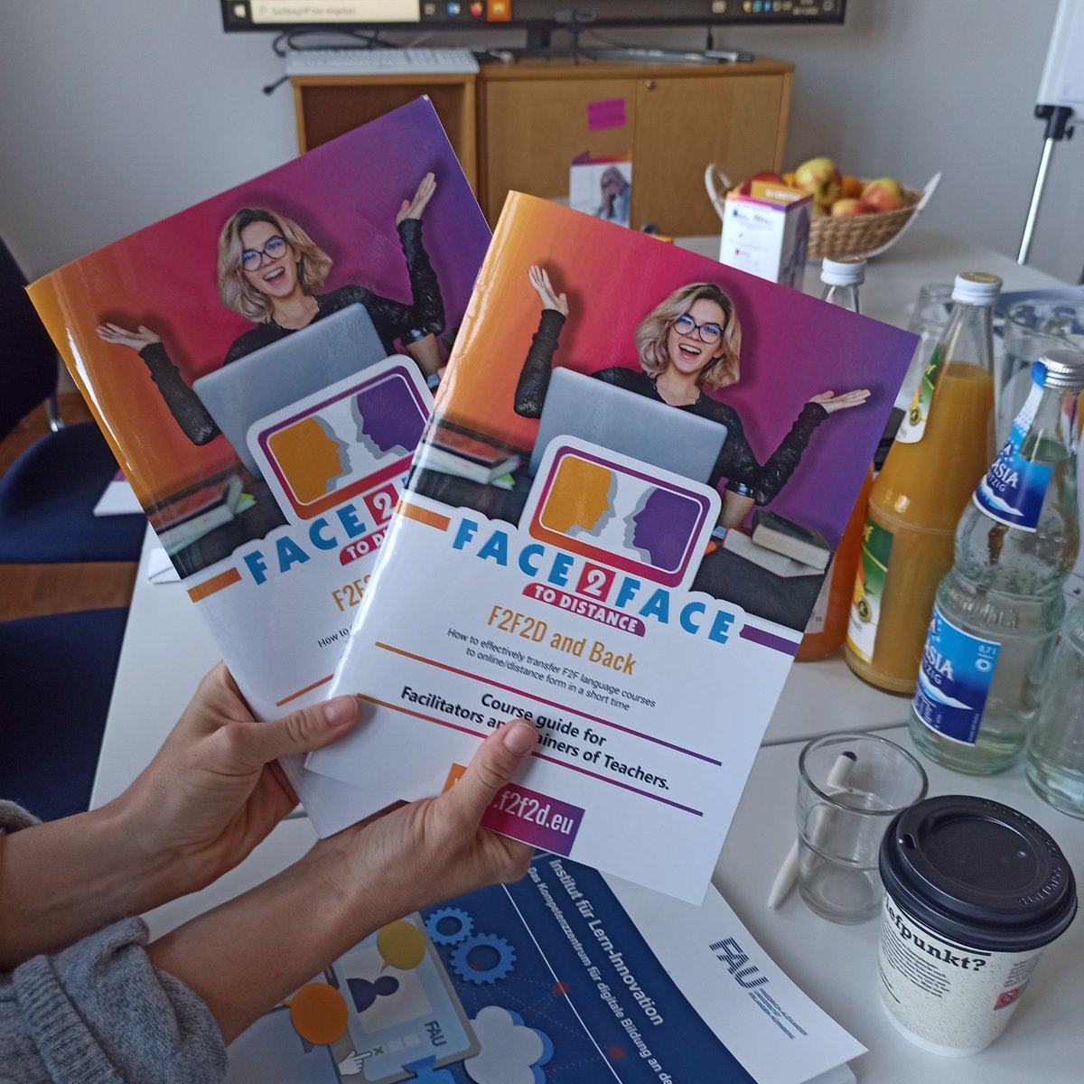 F2f2dProject's tweet photo. Our work is taking shape!  
Project 'F2F2D AND BACK'  💡 The best support to facilitate the transition to online language teaching in the future. 👉  https://t.co/6TRjTsdlpk
#f2f2d  #languageskills   #education  #learning  #upskilling  #onlinelearning     #ErasmusPlus https://t.co/853VyY5a0w