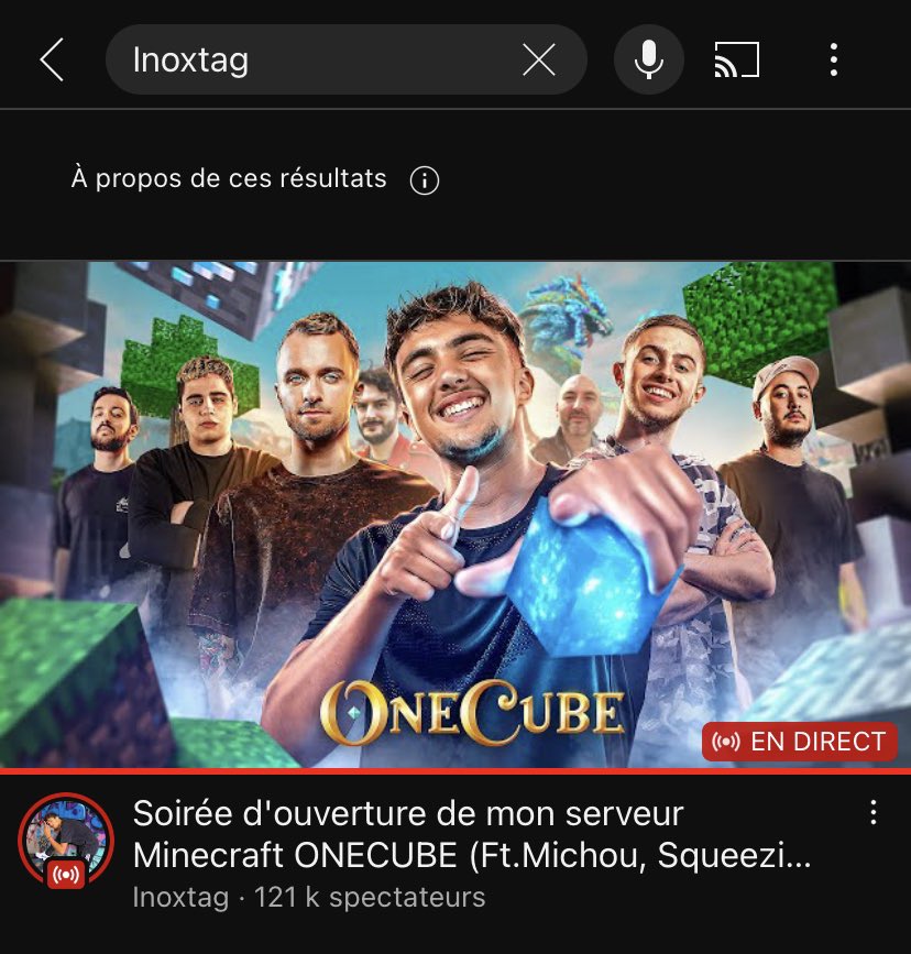 NoaQR_'s tweet photo. C’est le début, de l’un des meilleurs serveurs Minecraft #OneCube 🐐 @Inoxtag https://t.co/1laDQE1Q7W